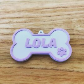 Chapita para perro personalizado