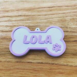 Chapita para perro personalizado